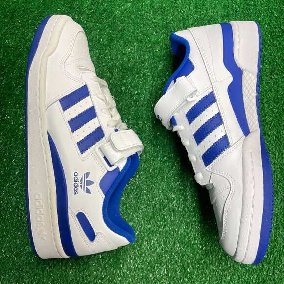 Adidas Forum Low Mens Casual Shoes White Blue FY7756 NEW* Sz 11 main image 6